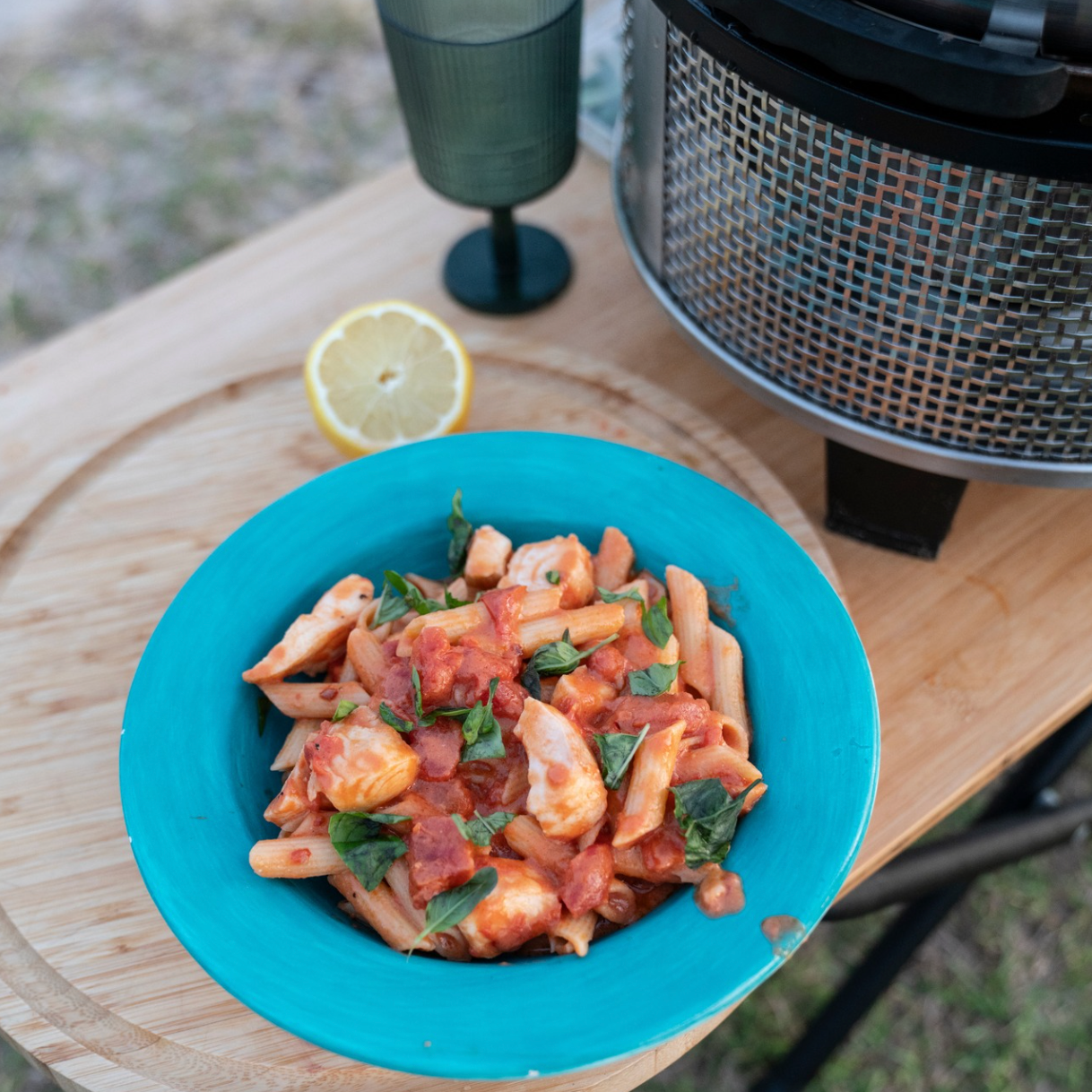 Spicy Tomato Fish Pasta