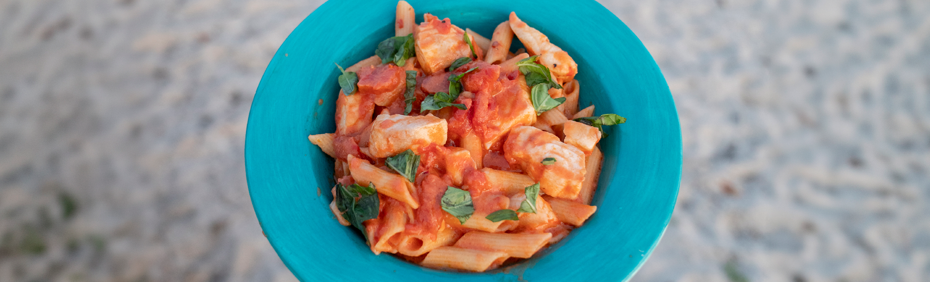 <br>COBB Grill Creamy Chilli Tomato Fish Pasta