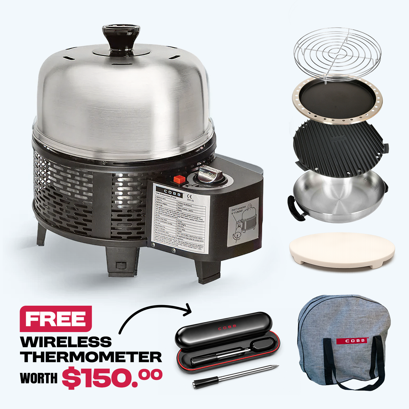 Black Gas EVERYTHING Bundle + FREE Wireless Thermometer