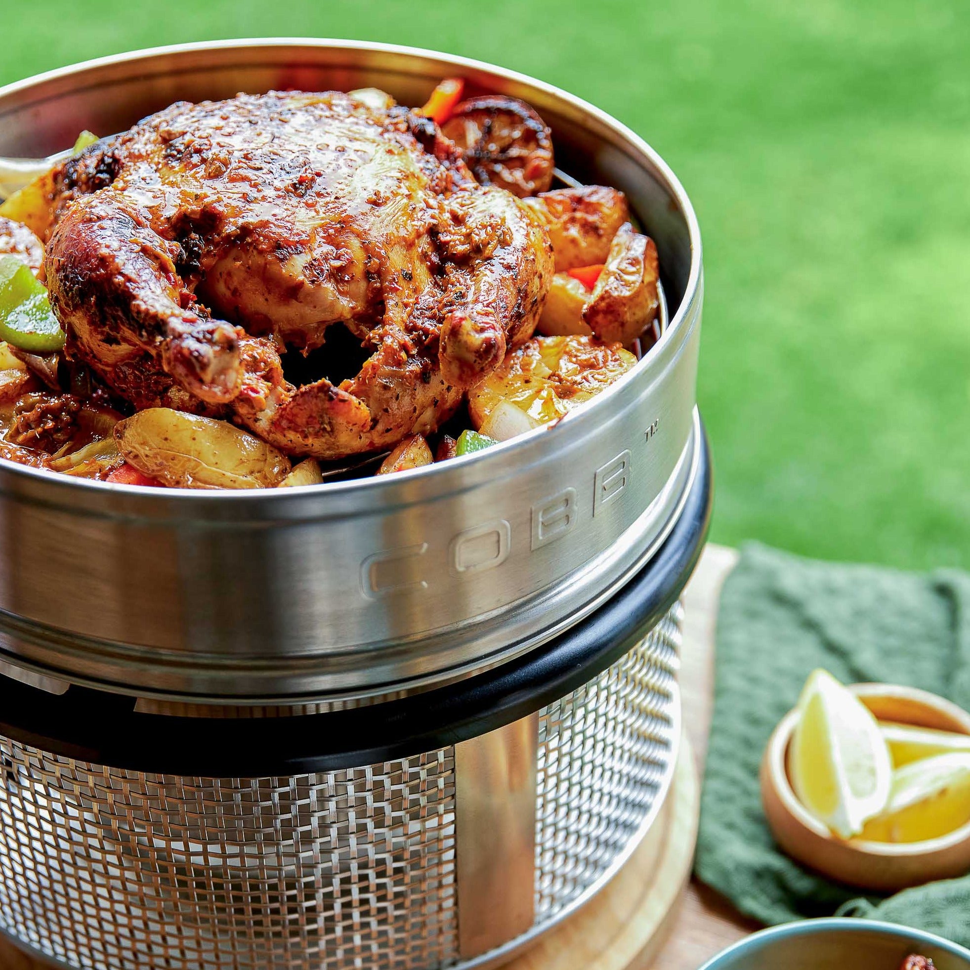 Dome Extension & Chicken Roasting Stand