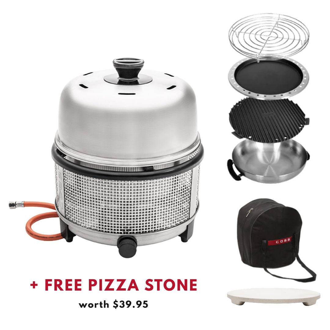 COBB Grill Gas+ Bundle (LPG) With Free Pizza Stone
