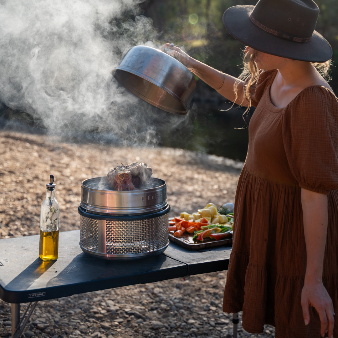 Dome Extension & Chicken Roasting Stand