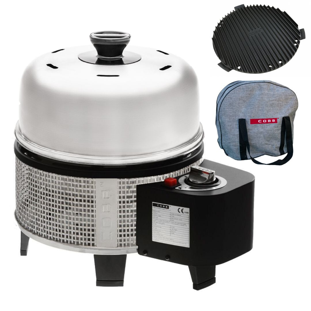 COBB Gas Deluxe Grill with Griddle Plus and carry bag